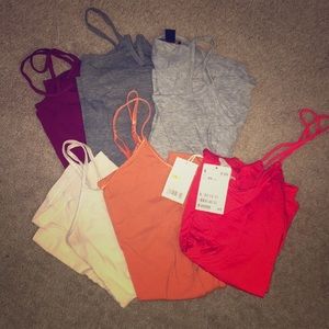 Assorted tank tops